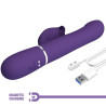 Pretty Love - Zalin Perles Vibrateur Lapin 4 En 1 Violet